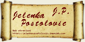 Jelenka Postolović vizit kartica